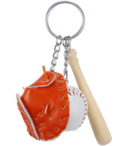 Amazon.co.jp: 【赤黒2点セット】野球 キーホルダー Baseball
